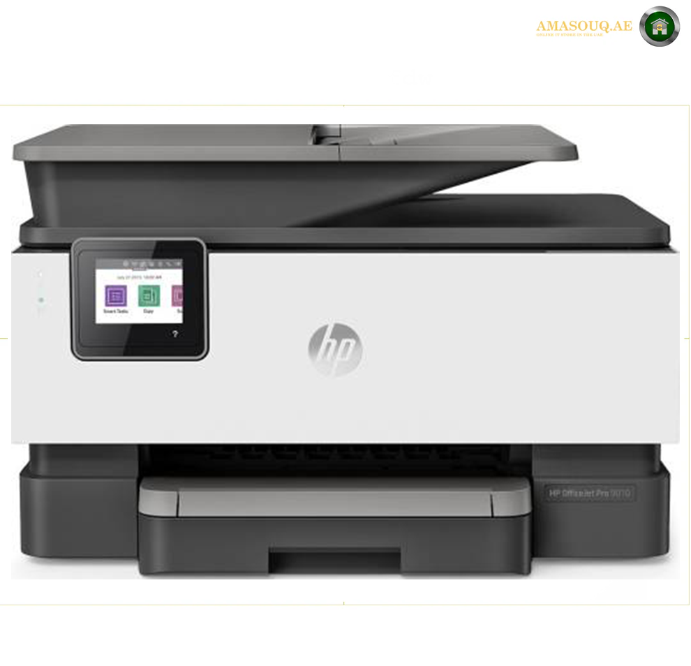 HP OfficeJet Pro 9010 All-in-One Wireless Printer, Print, Copy, Scan, Fax, Print Speed Up to 22 ppm, 1200 x 1200 Rendered DPI, 35 Sheets ADF, Built-in WiFi, 1 USB 2.0; 1 Host USB; 1 Ethernet | 3UK83B