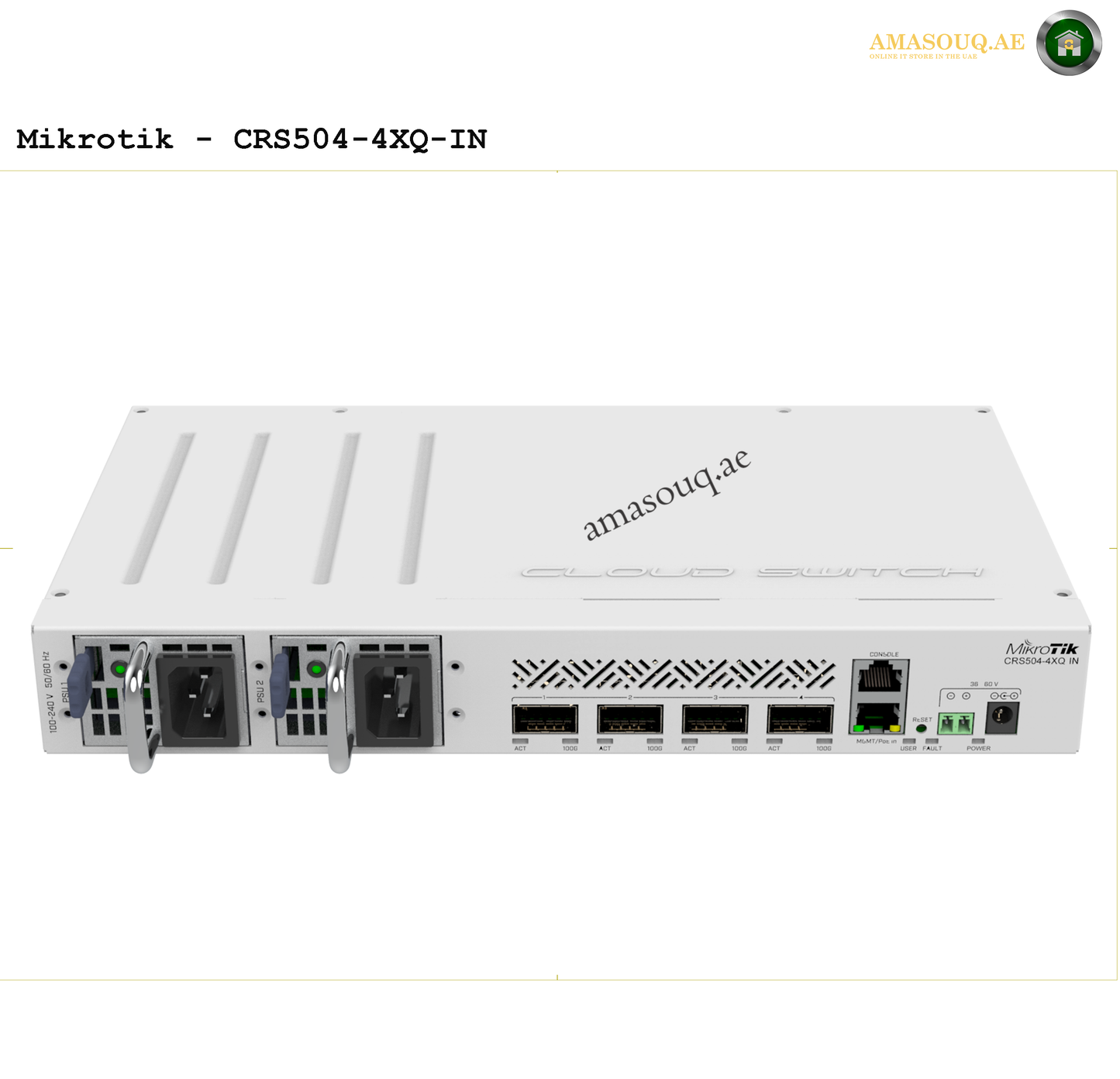 MikroTik - CRS504-4XQ-IN | AMASOUQ.AE 1