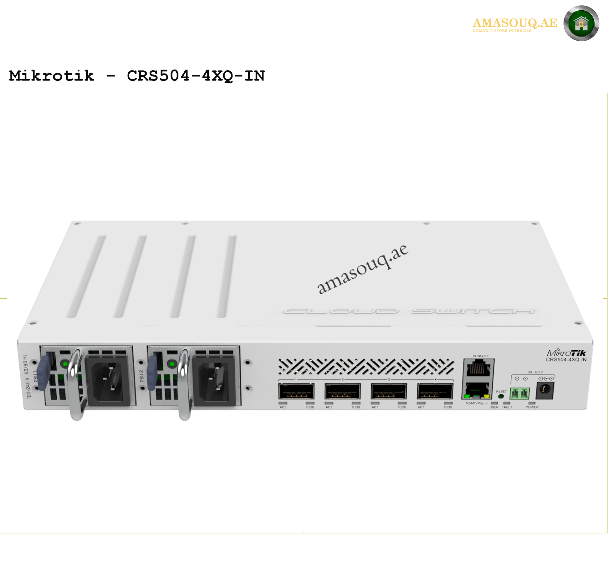 MikroTik - CRS504-4XQ-IN | AMASOUQ.AE 1