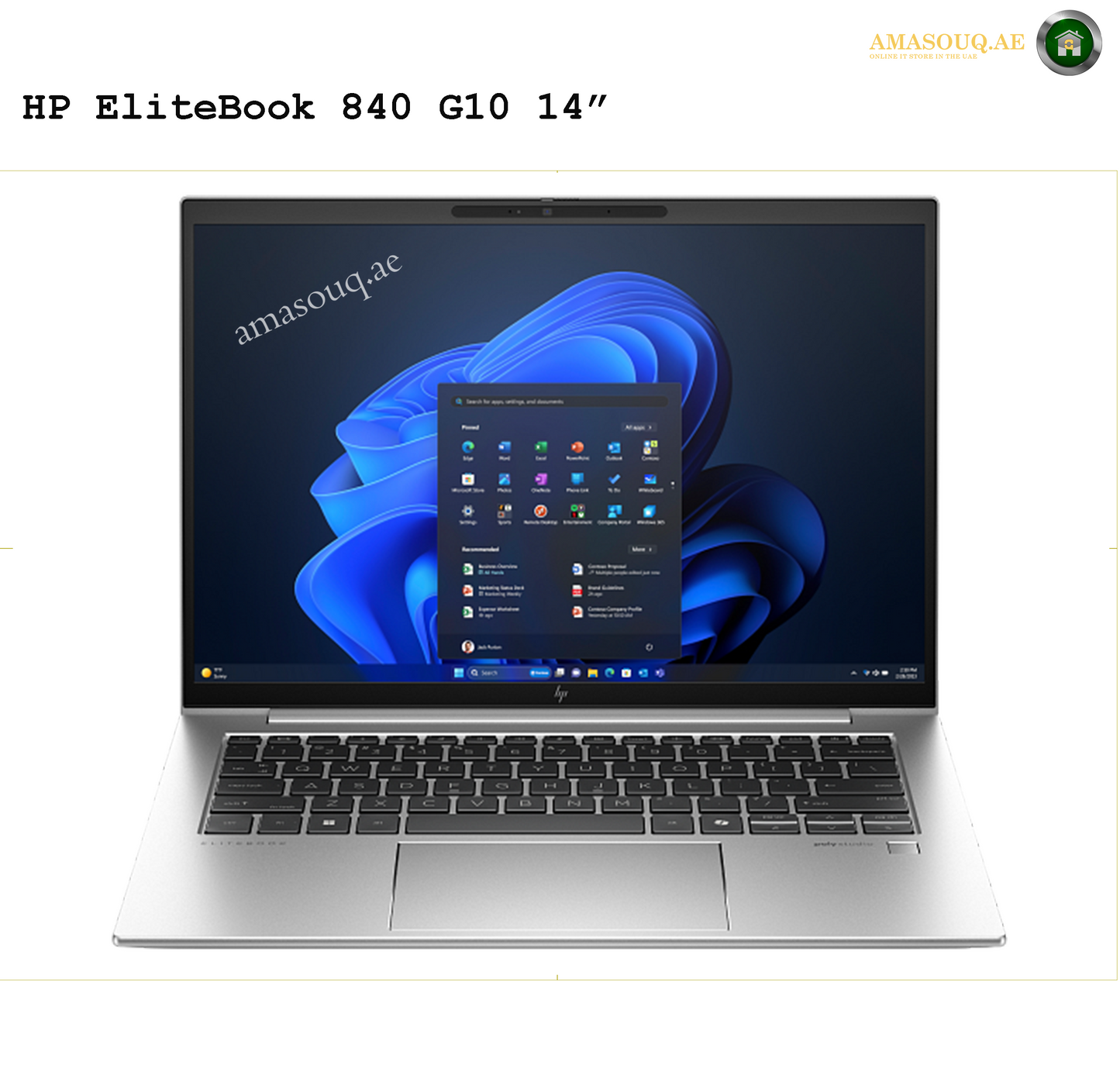 HP EliteBook 840 G10 W11Pro 14" | AMASOUQ.AE FRONT VIEW