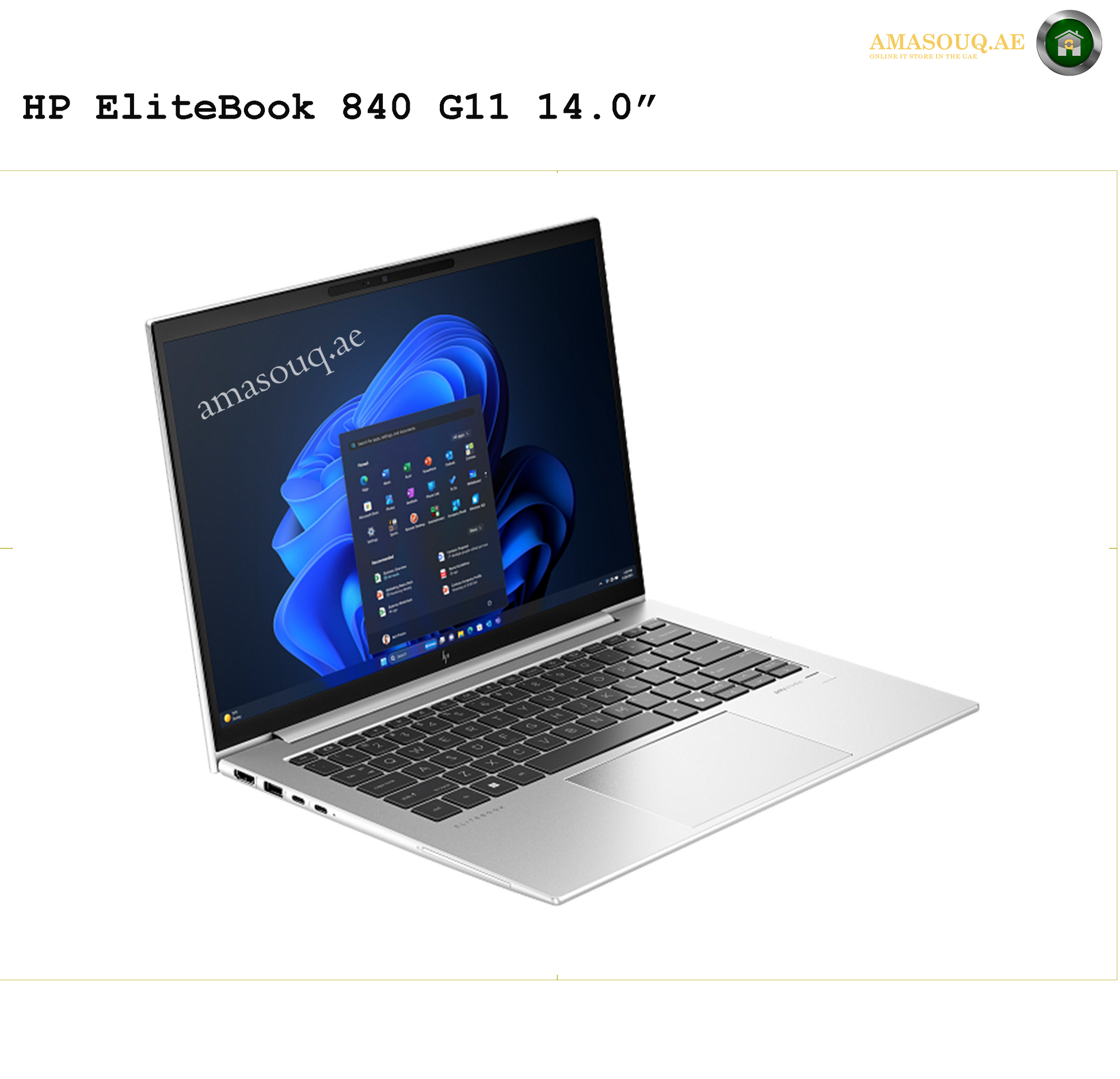 HP EliteBook 840 G11 W11Pro - 14" | AMASOUQ.AE SIDE VIEW