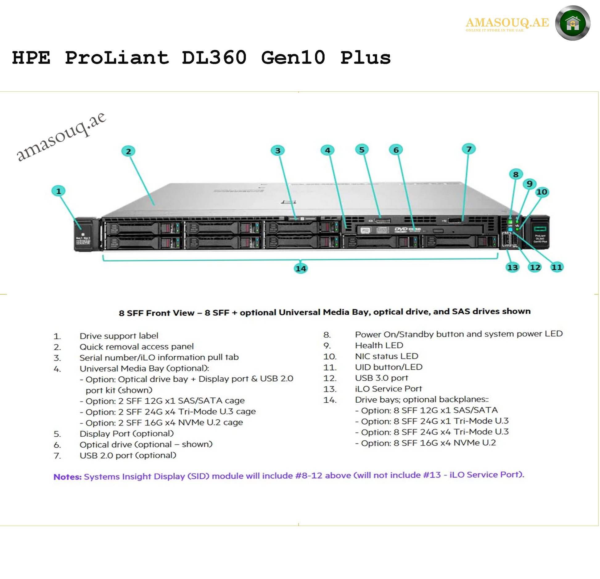 HPE ProLiant DL360 Gen10 Plus Server | AMASOUQ.AE 6