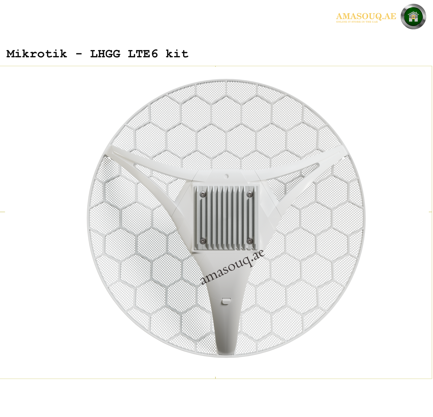 Mikrotik LHGG LTE6 kit with hexagonal pattern - AMASOUQ.AE - BACK VIEW