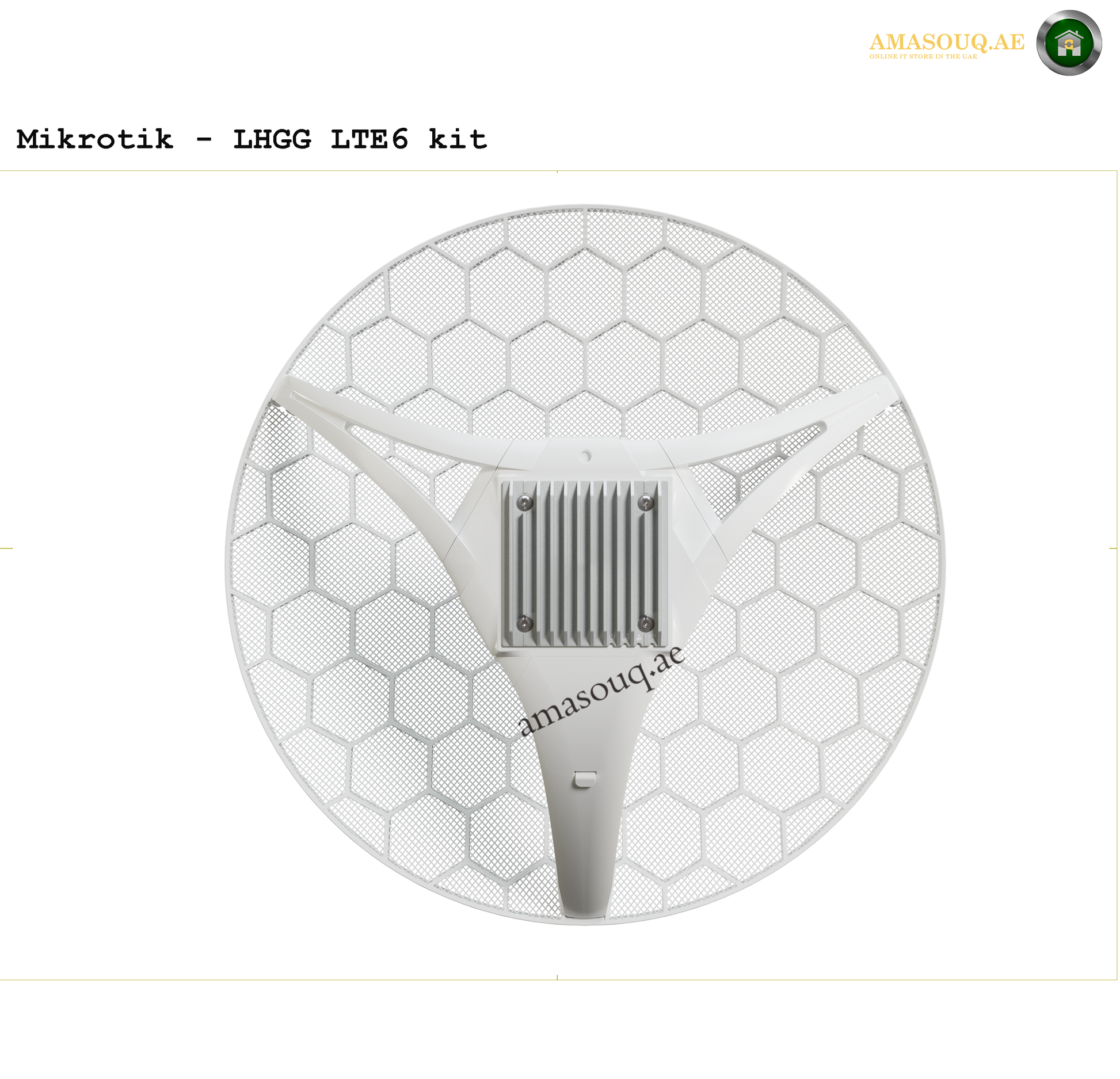 Mikrotik LHGG LTE6 kit with hexagonal pattern - AMASOUQ.AE - BACK VIEW