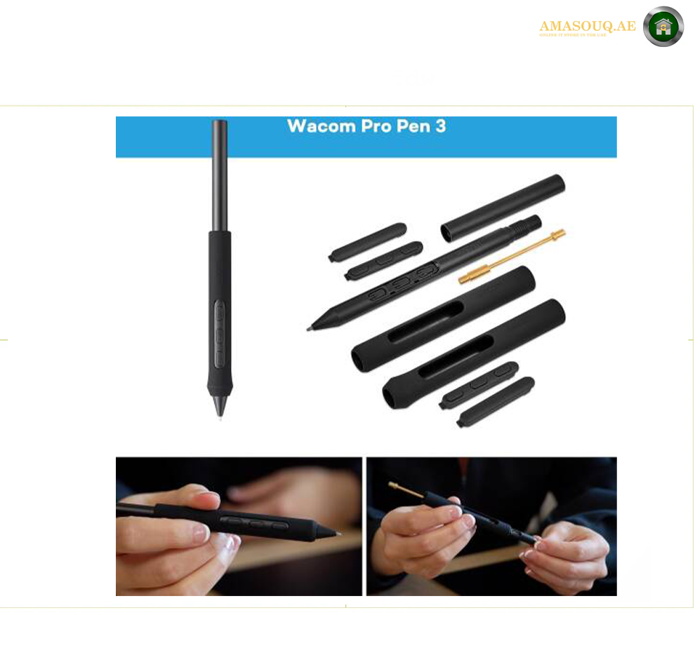 Wacom Intuos Pro Medium PTK-670 Drawing Tablet, Pro Pen 3 with 8192 Pressure Levels & Tilt Support, Bluetooth 5.3 & USB-C Connectivity, 10 ExpressKeys 2 Dials Multi-Device Pairing | PTK670K0B