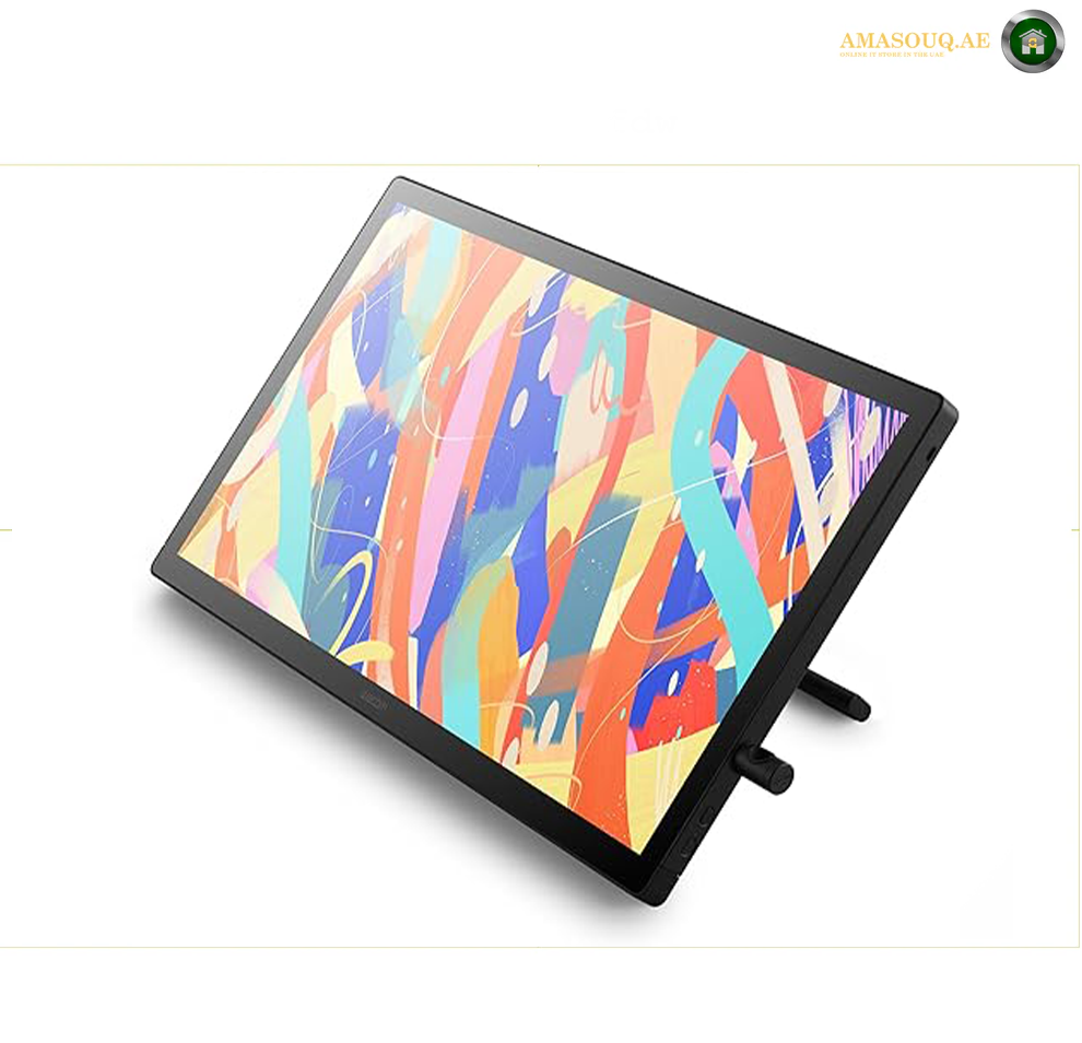 Wacom Cintiq 24 Touch Graphics Tablet, 23.8" Display, 1920x1080 Resolution, ExpressKeys, Tilt Support, Anti-Glare Screen, USB-C Connectivity, Ergonomic Stand | DTH246K0B