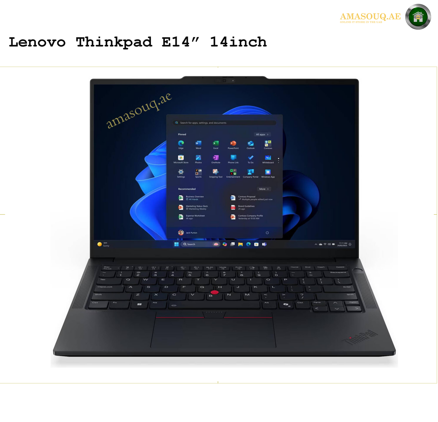 Lenovo ThinkPad E14 Laptop for Business & Everyday Productivity