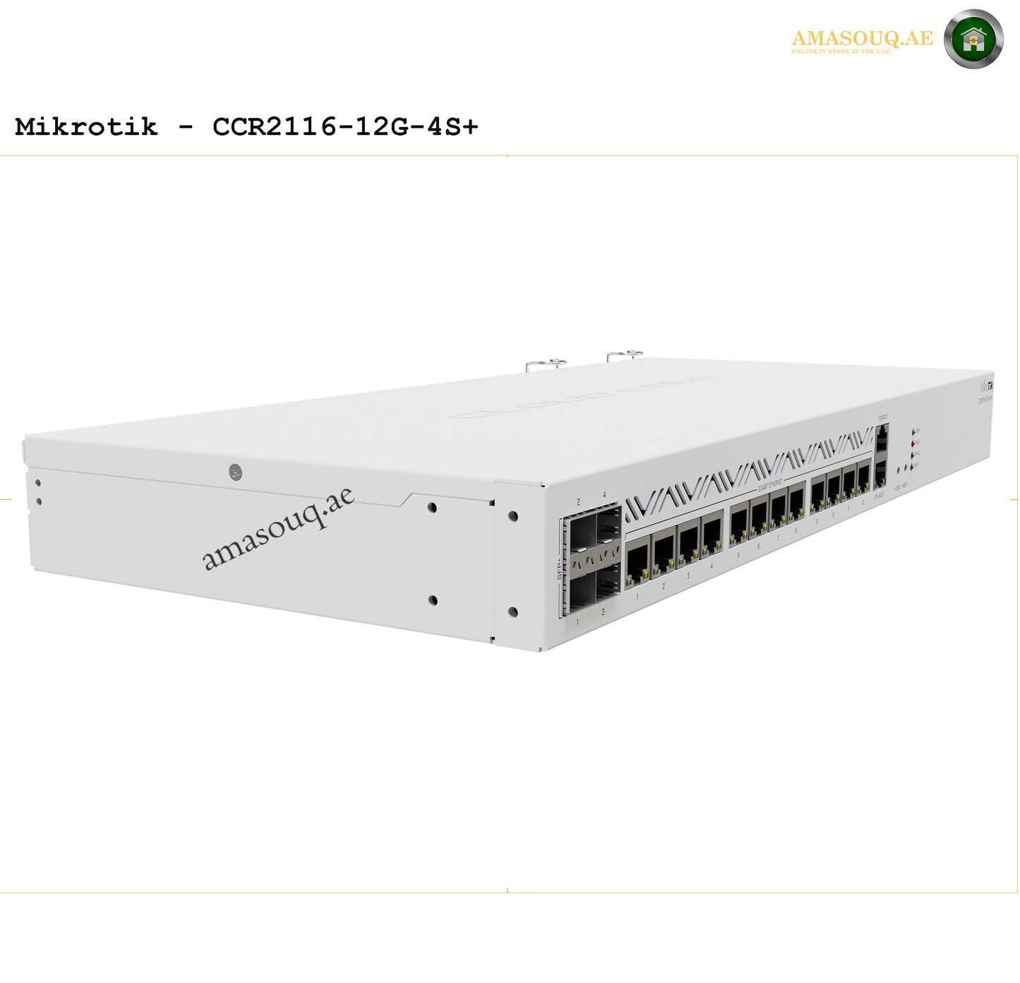 MikroTik CCR2116-12G-4S+ | AMASOUQ.AE SIDE VIEW