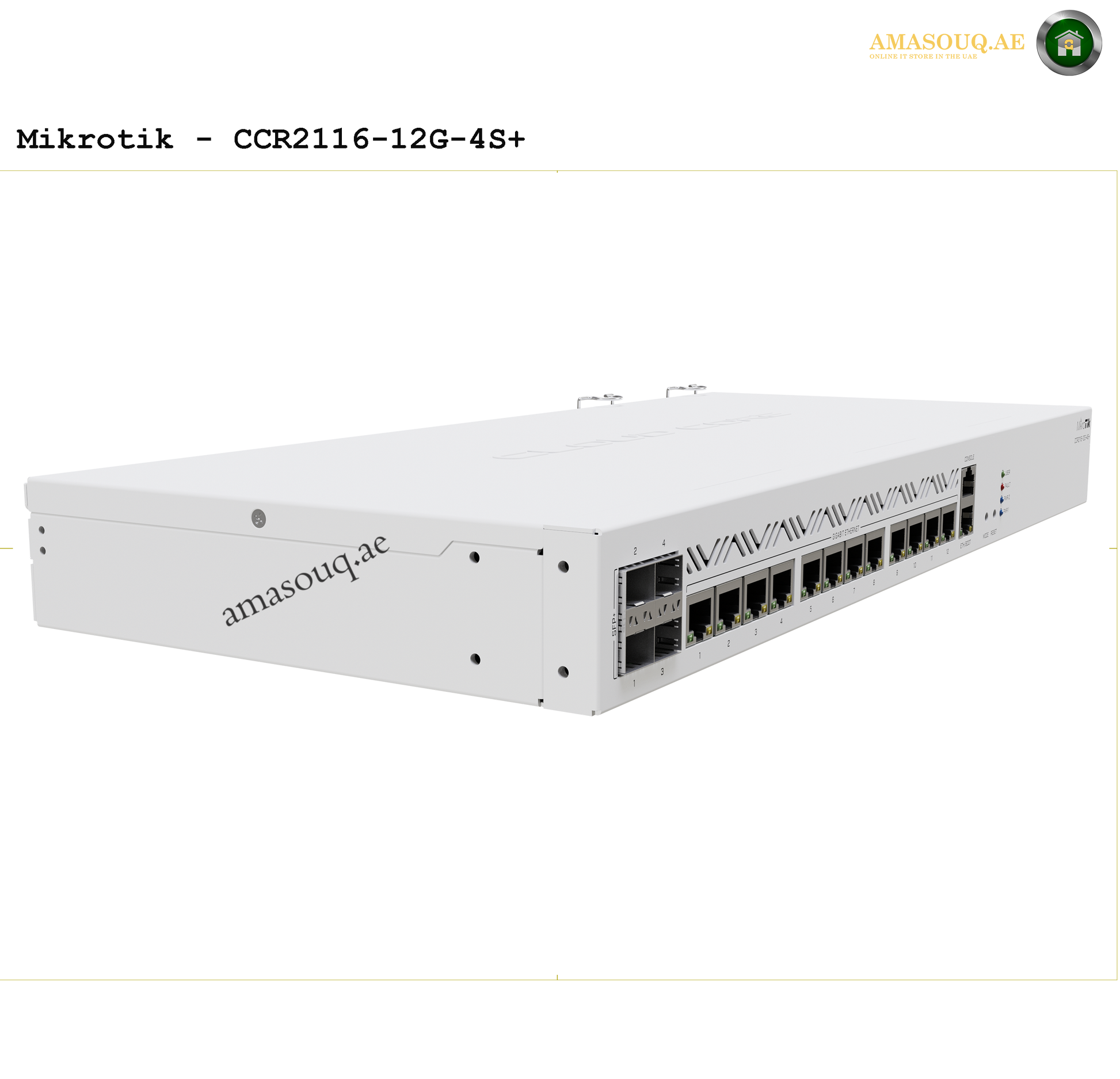 MikroTik CCR2116-12G-4S+ | AMASOUQ.AE SIDE VIEW
