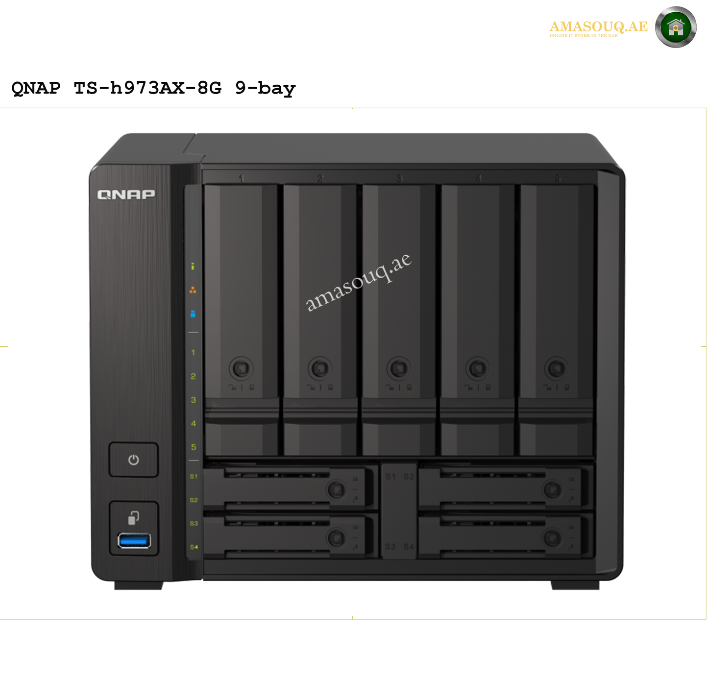 QNAP Tower NAS Storage - 9 Bay