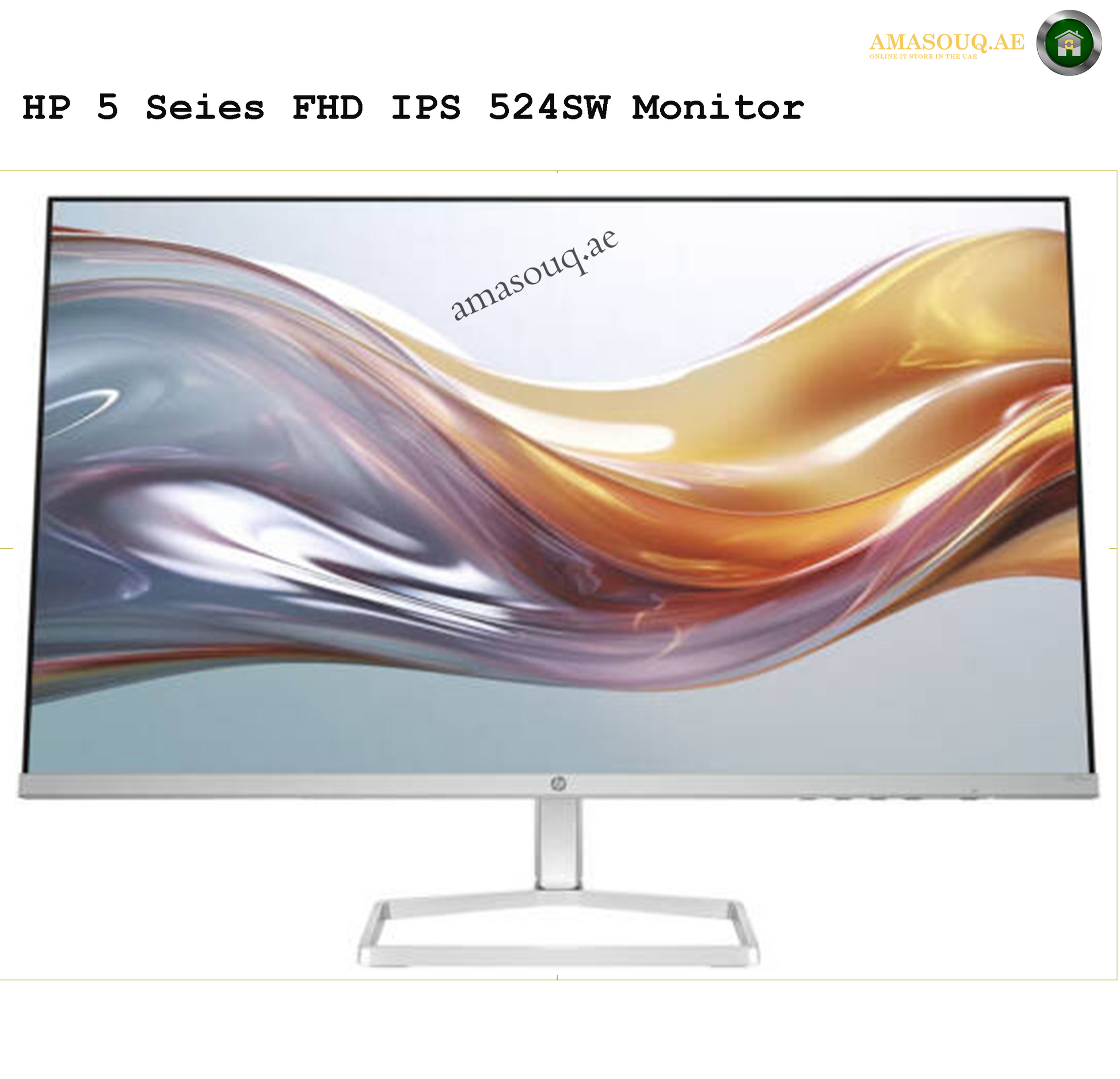 HP 524SW- 23.8" | AMASOUQ.AE FRONT VIEW