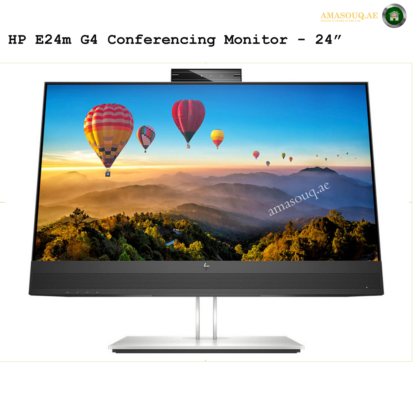HP E24m G4- 24" | AMASOUQ.AE FRONT VIEW