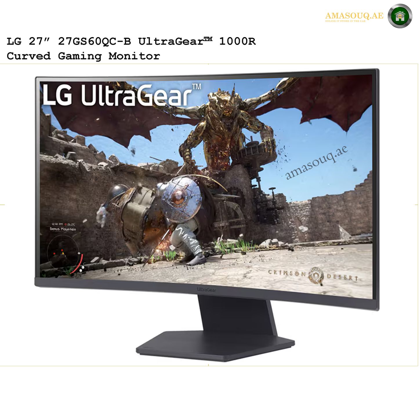 LG QHD Gaming Monitor - LG 27GS60QC-B / 27"