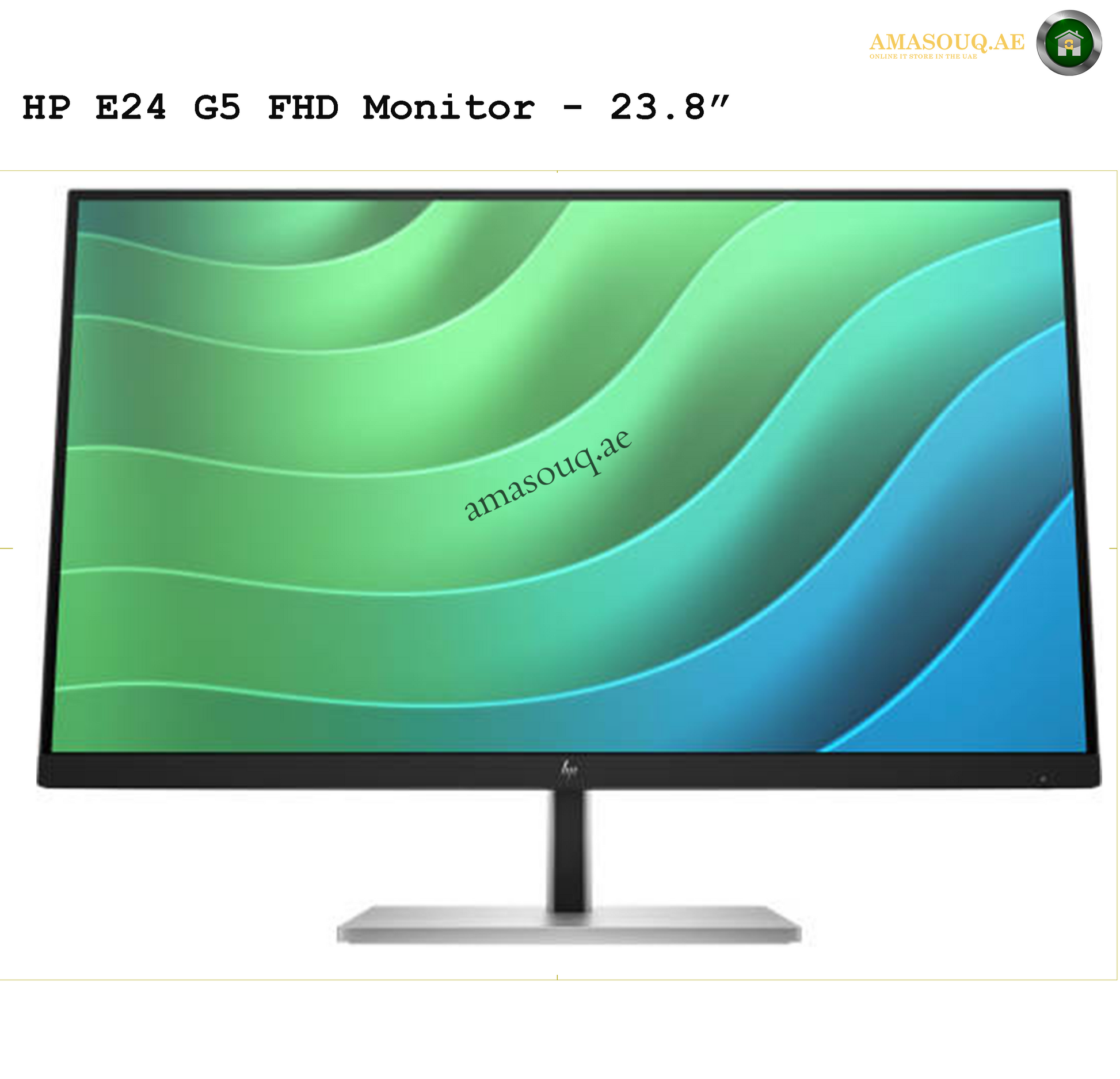 HP E24 G5 - 24" | AMASOUQ.AE FRONT VIEW  