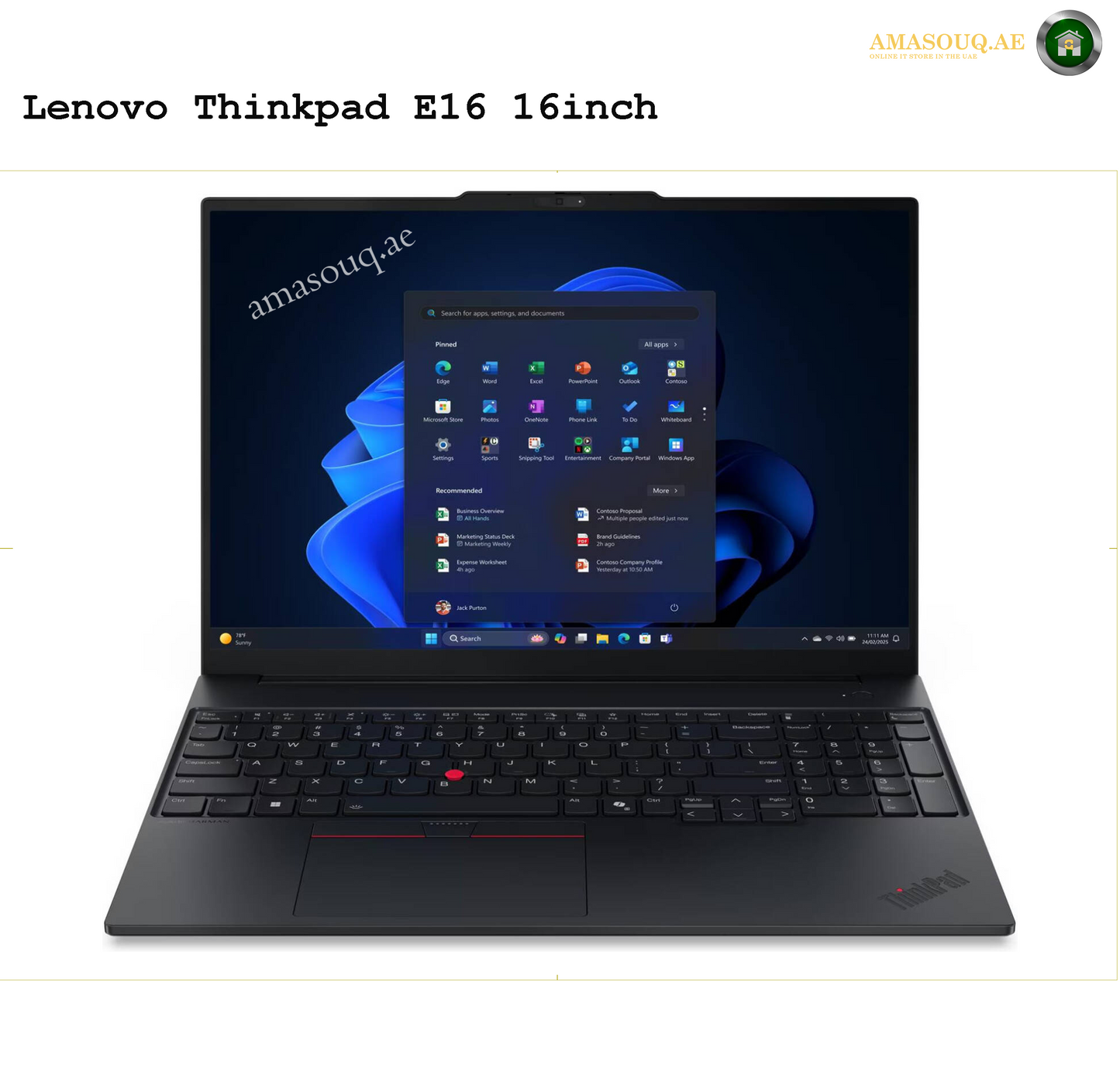 Lenovo ThinkPad E16 Laptop – Premium Design with Long Battery Life