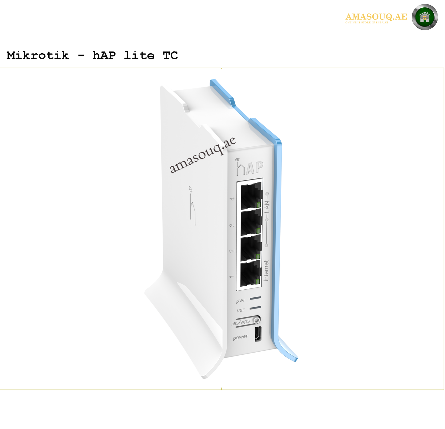Mikrotik HAP lite TC device SIDE VIEW 1 | AMASOUQ.AE