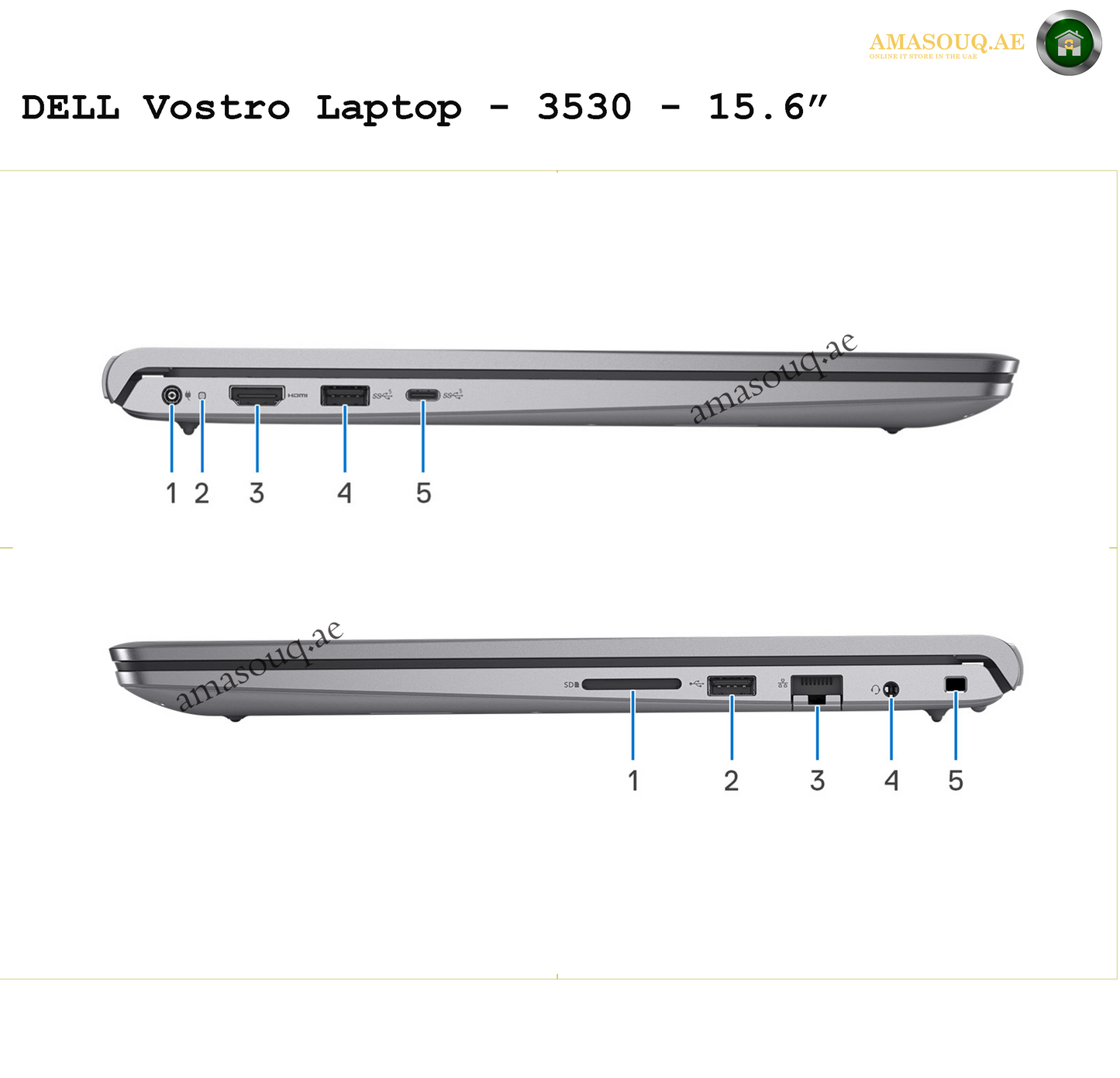 Dell Vostro Laptop 3530 – 15.6" | Productivity with Ubuntu Linux