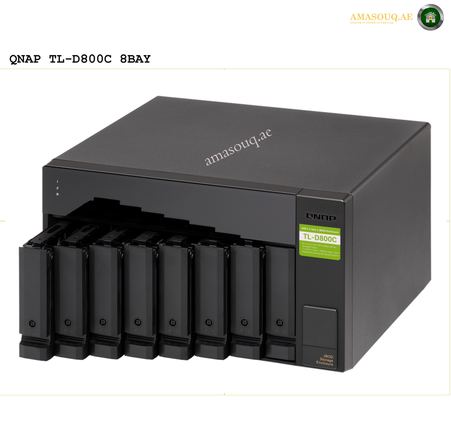 QNAP - JBOD Storage Enclosure - 8 Bay