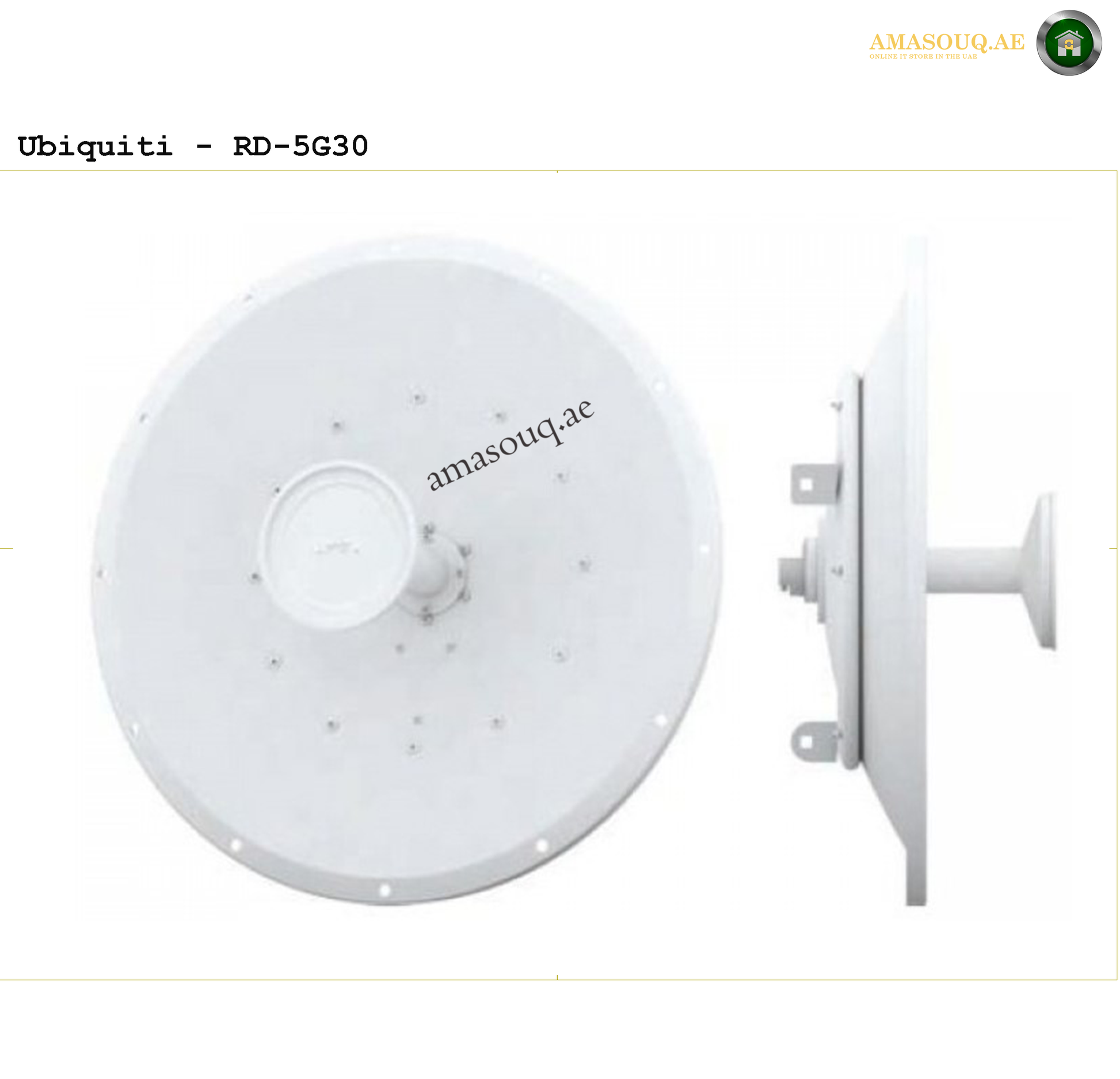Ubiquiti airMAX AC 5 GHz 34 dBi RocketDish RD-5G30 | AMASOUQ.AE 
 2
