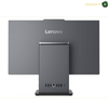Lenovo ThinkCentre neo 50a 24 Gen 5 All-in-One PC 23.8 FHD Touch 12SC002LGR.A Lenovo desktop computer with an integrated rear-facing display and a matching tower unit, shown from the back on a plain white background.