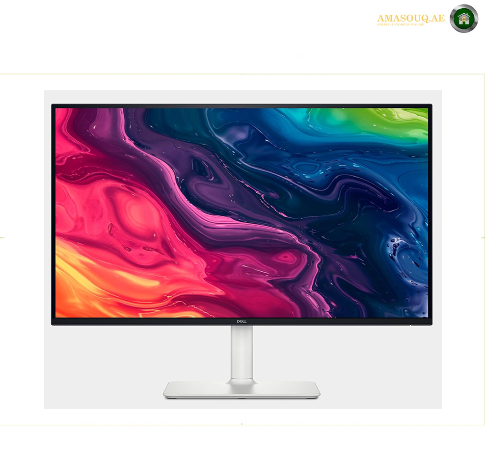 Dell 27 Plus Monitor - S2725QS, 4K UHD (3840x2160), 120Hz, IPS, 4ms, AMD FreeSync Premium, 99% sRGB, Height Adjustment, Built-in Speakers, DisplayPort, 2 HDMI