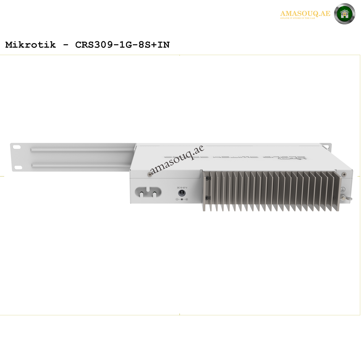 Mikrotik Cloud Router Switch CRS309-1G-8S+IN at AMASOUQ.AE - back view 1