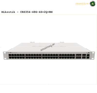 Mikrotik CRS354-48G-4S+2Q+RM network switch at AMASOUQ.AE - FRONT VIEW