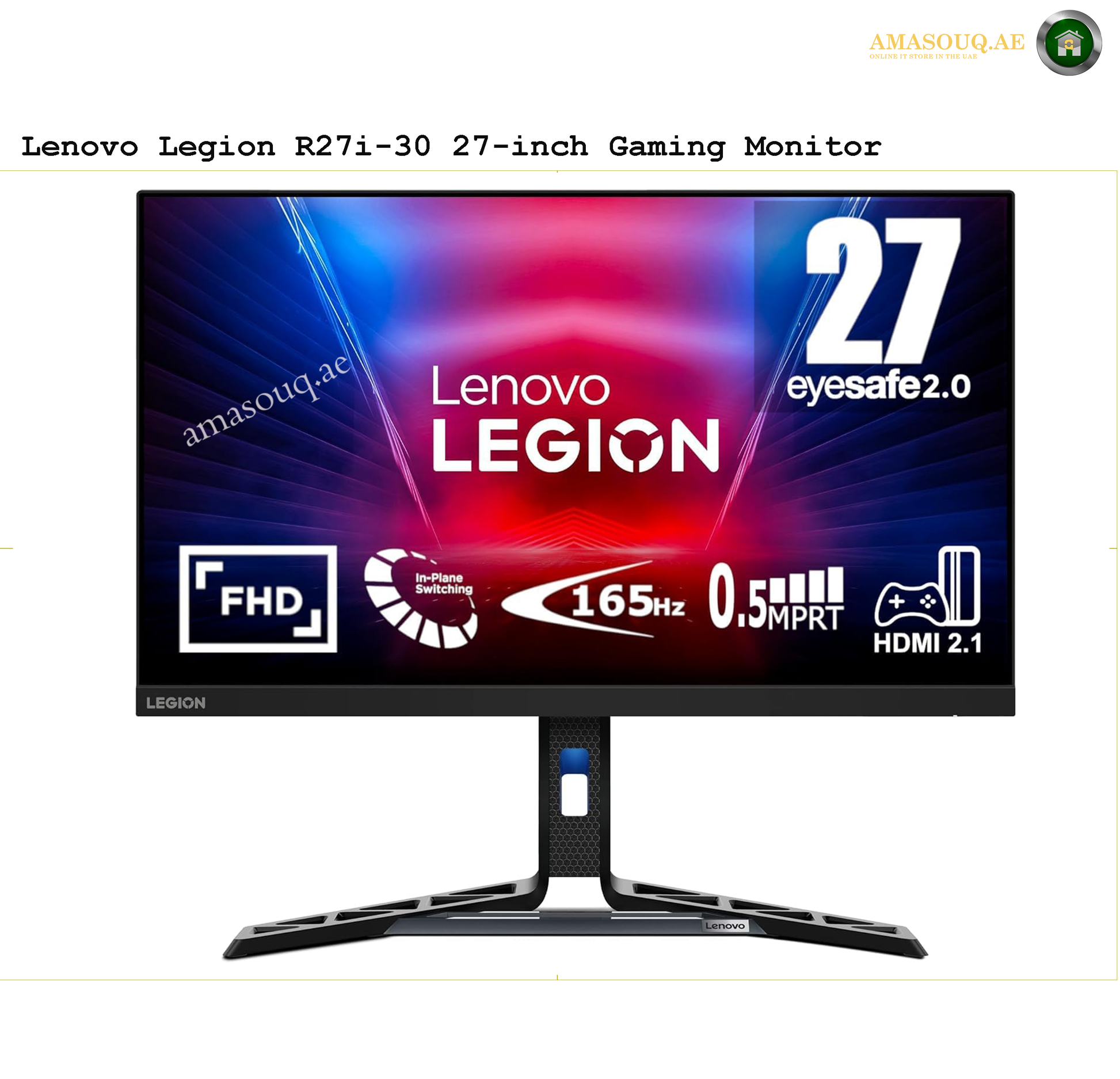Lenovo Legion Gaming Monitor - R27i-30 - 27" | AMASOUQ.AE 3