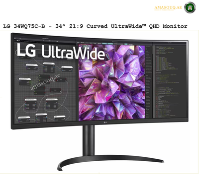 🖥️LG QHD UltraWide IPS  - LG 34WQ75C-B / 34"