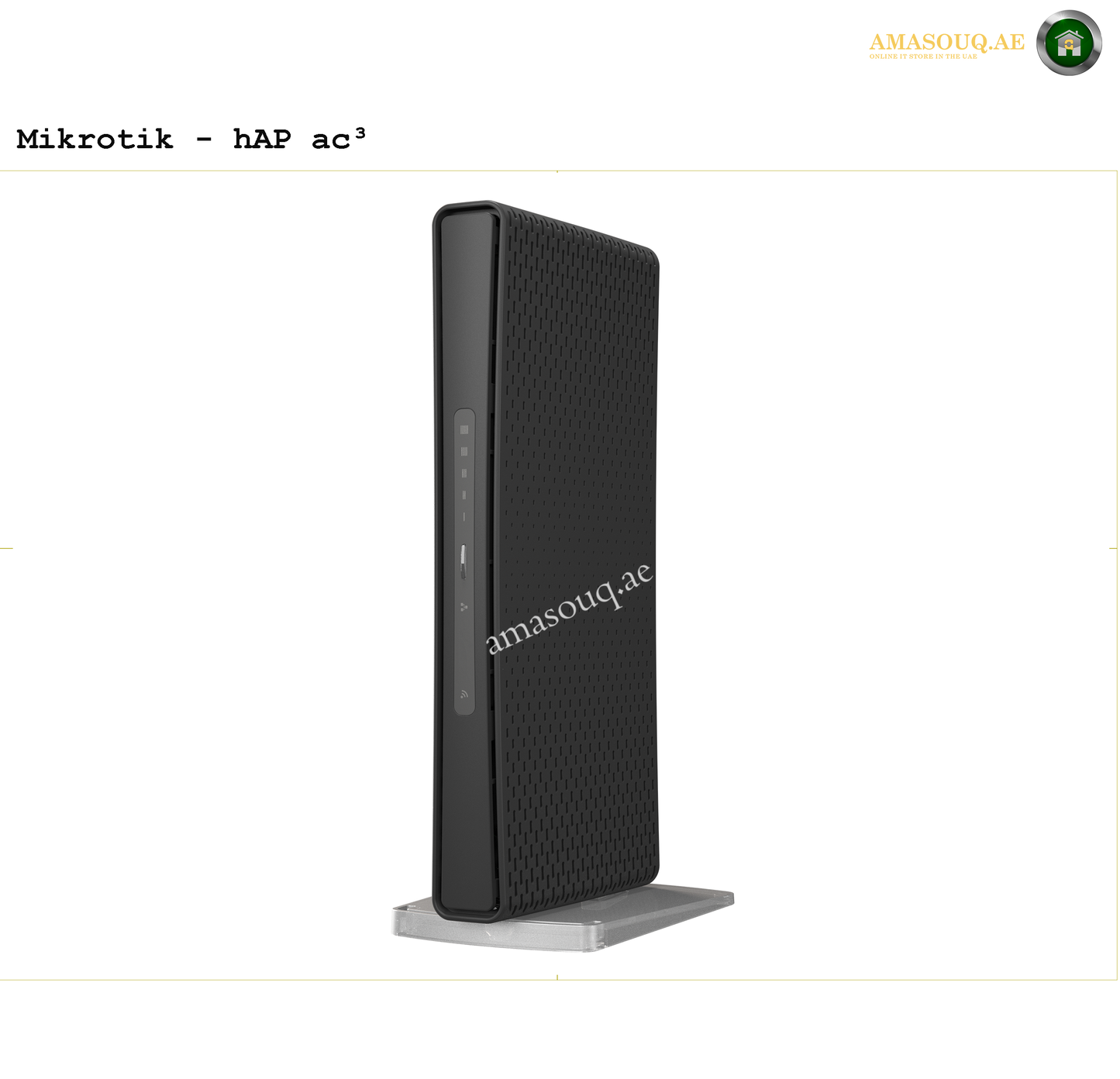 Mikrotik HAP ac3 router with antennas at Amasouq.ae side view 1