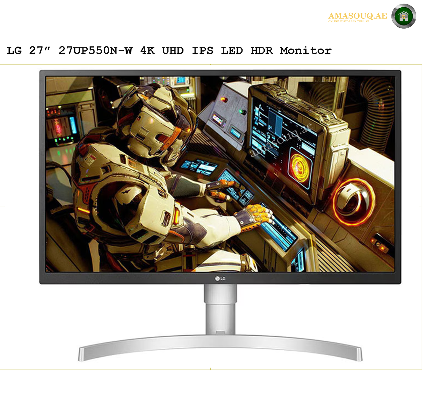 LG 4K UHD  HDR Monitor - LG 27UP550N-W / 27"