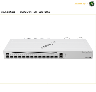 Mikrotik Cloud Core Router CCR2004-1G-12S+2XS | AMASOUQ.AE FRONT VIEW