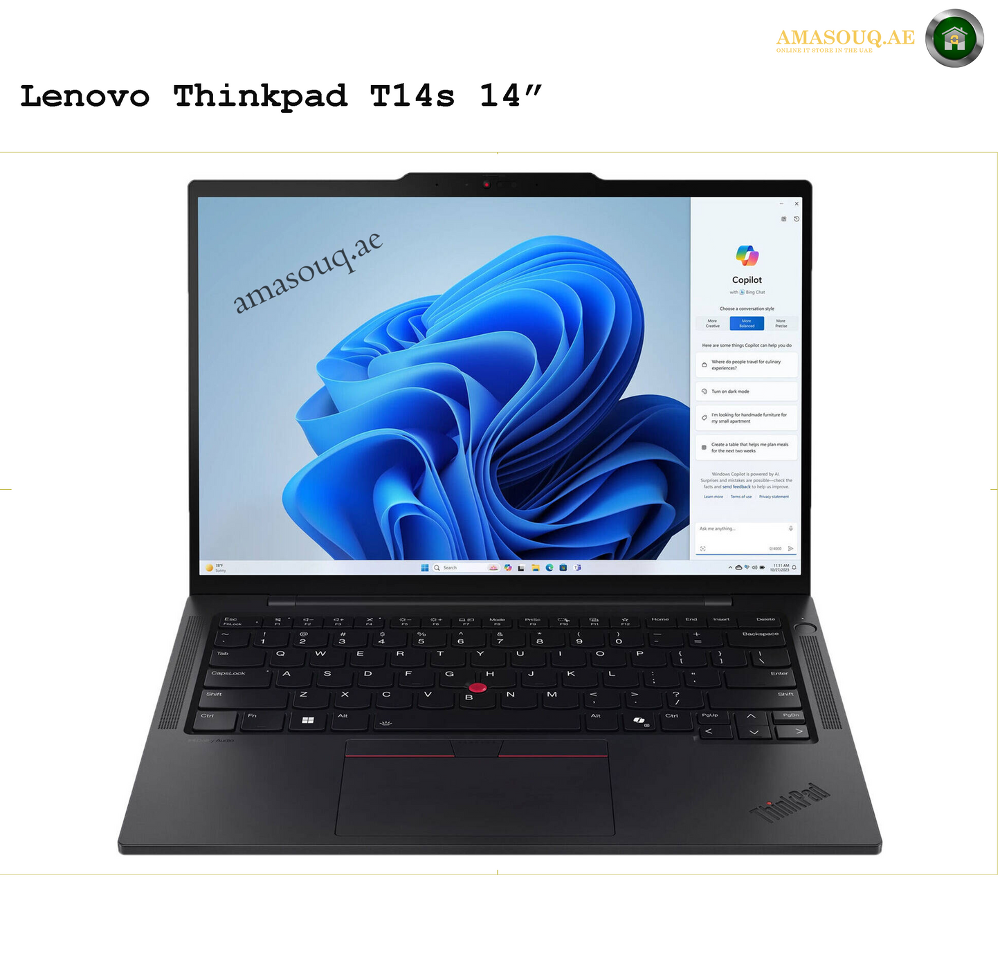 Lenovo ThinkPad T14s U7 Laptop – Slim, Powerful & Business-Ready