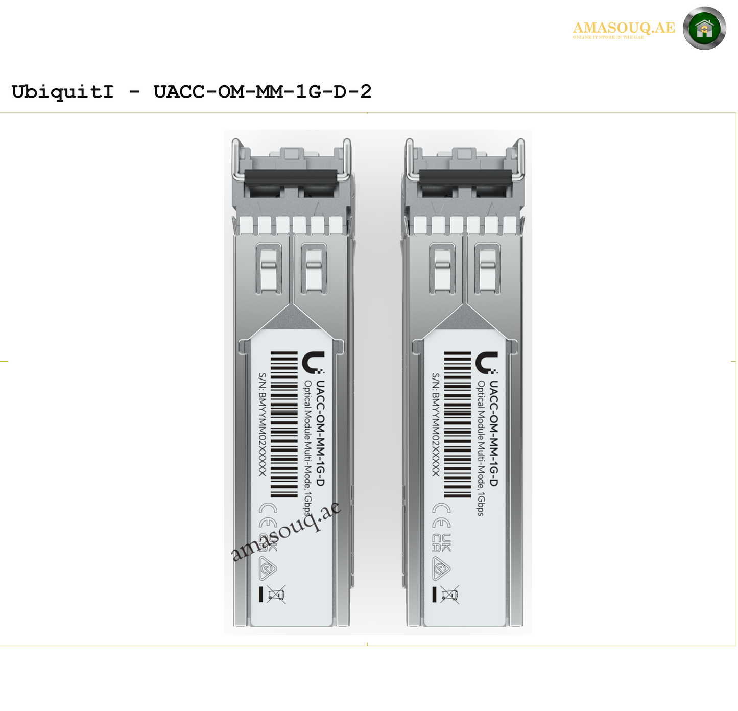 Ubiquiti - Transceiver - UACC-OM-MM-1G-D-2