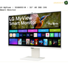 LG 4K UHD Smart Monitor, webOS - LG 32SR85U-W / 32"