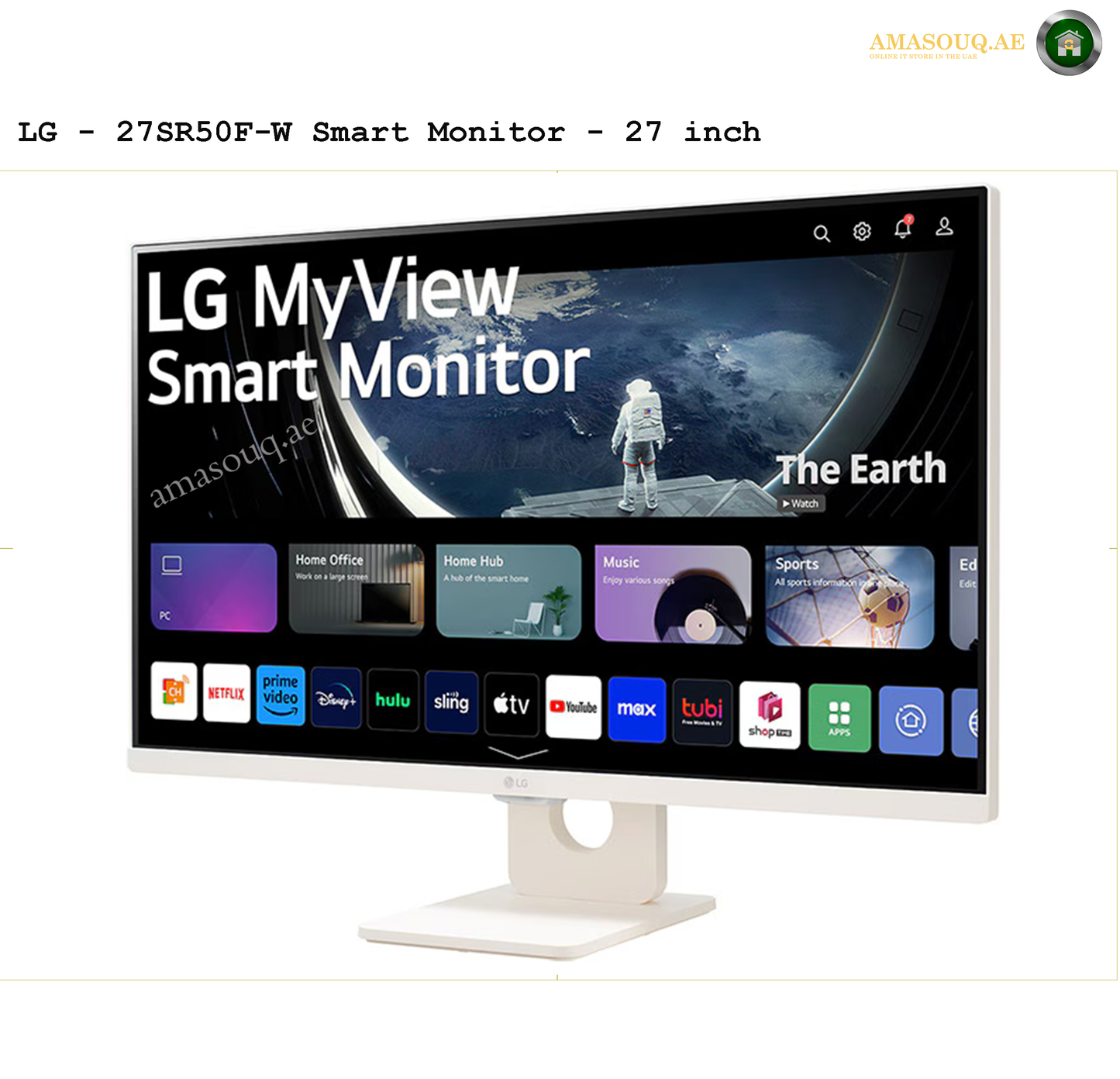LG FHD Borderless Design IPS Monitor  -  LG 27SR50F-W 27"