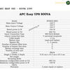 APC EASY BV800I- MSX - 800VA 230V
