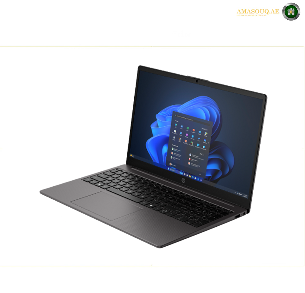 HP 255R G10 15.6″ FHD Laptop, AMD RYZEN 5 7535U CPU, 16GB RAM, 512GB NVME SSD, DOS, ARABIC KB,