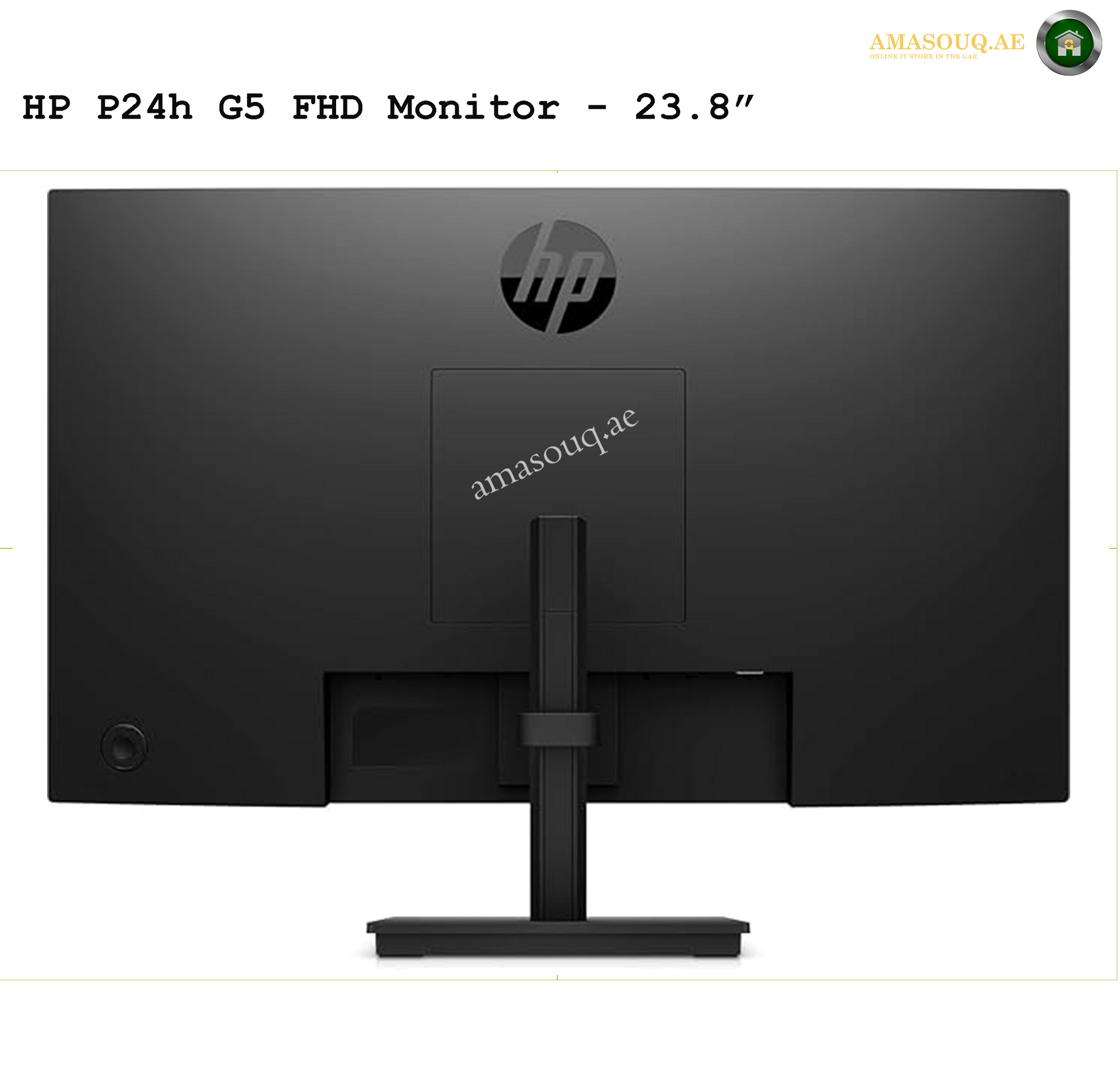 HP P24h G5  - 23.8" | AMASOUQ.AE  BACK SIDE VIEW