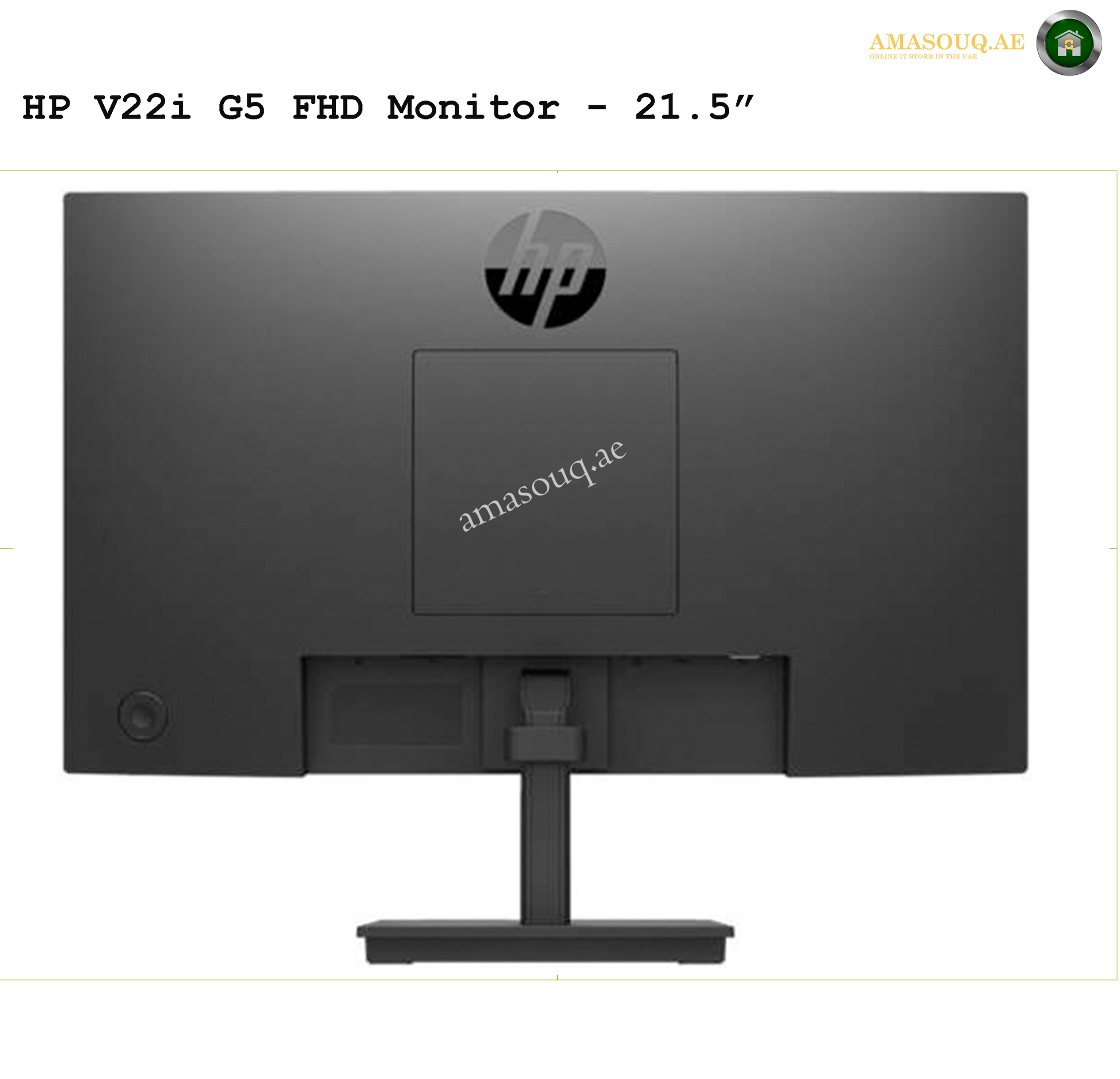 HP V22i  G5 - 21.5" BACK SIDE VIEW