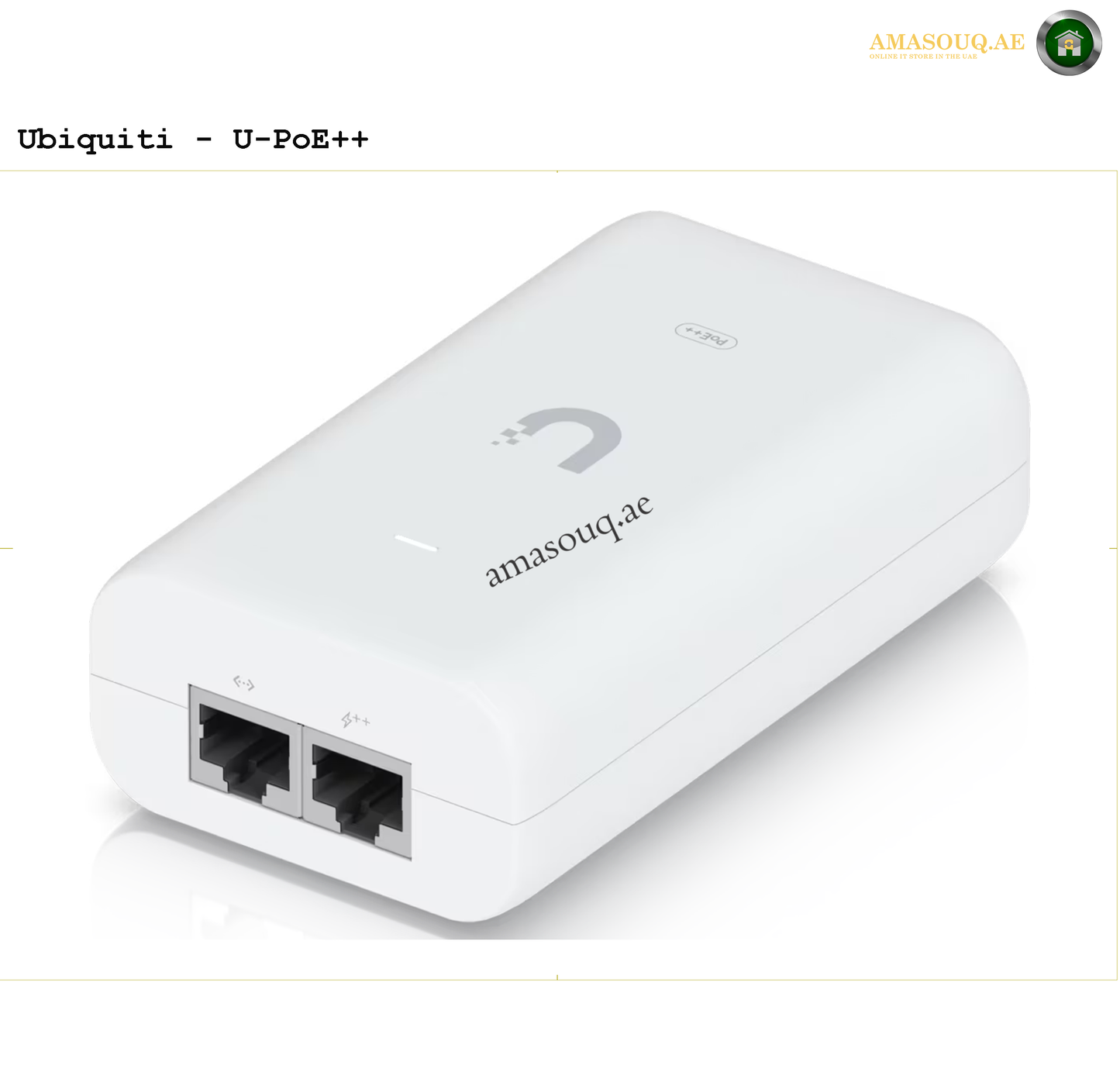 Ubiquiti - PoE++ Adapter (60W) - U-PoE++