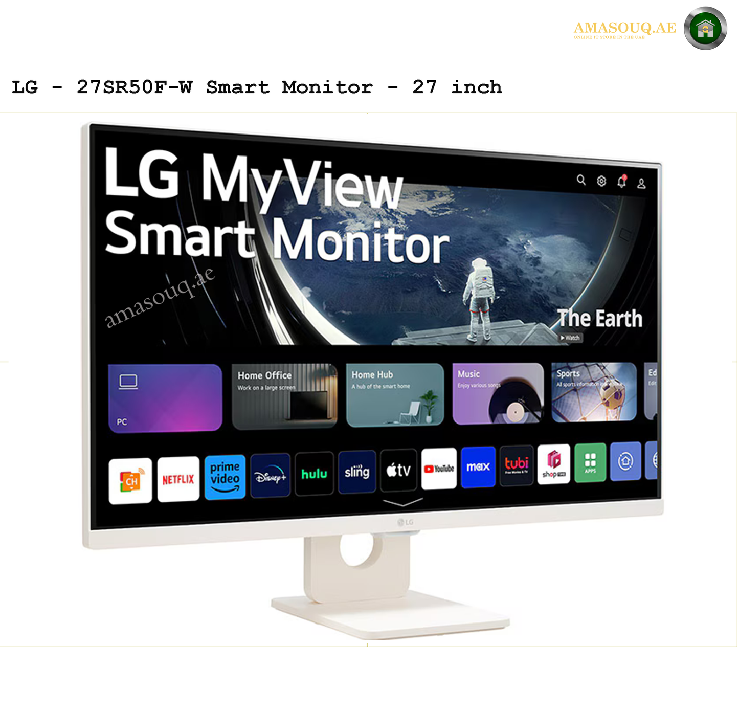 LG FHD Borderless Design IPS Monitor  -  LG 27SR50F-W 27"