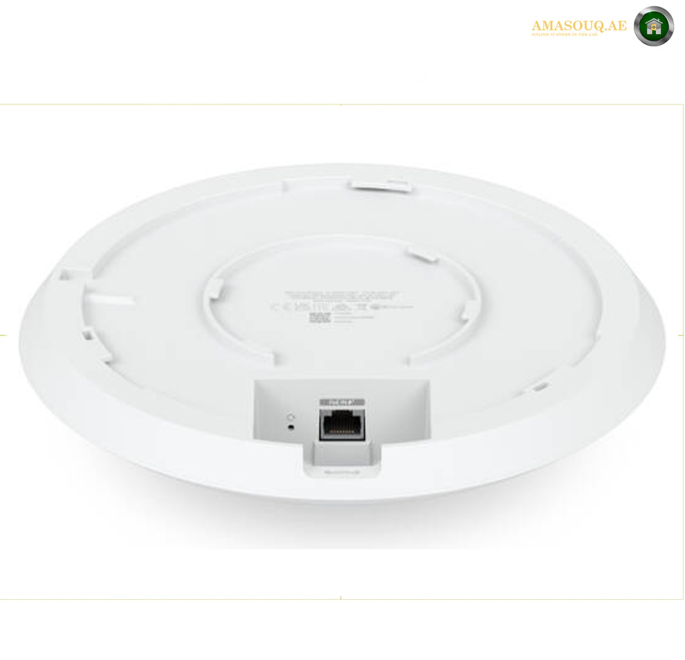 Ubiquiti U6 Enterprise In-Wall AP, WiFi 6E, 10 Spatial Streams, 6 GHz, 4.8 Gbps, 4-Port Switch, White | U6-Enterprise-IW