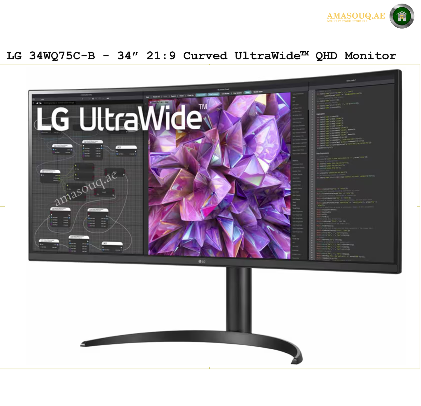 LG QHD UltraWide IPS  - LG 34WQ75C-B / 34"