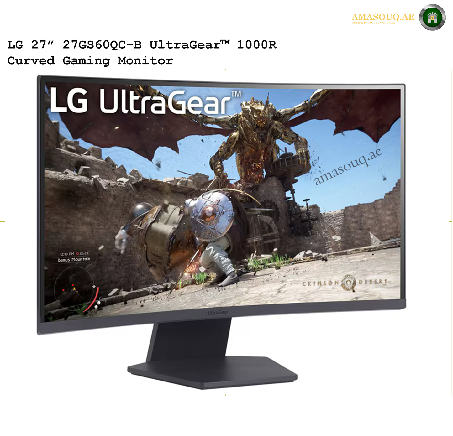 LG QHD Gaming Monitor - LG 27GS60QC-B / 27"