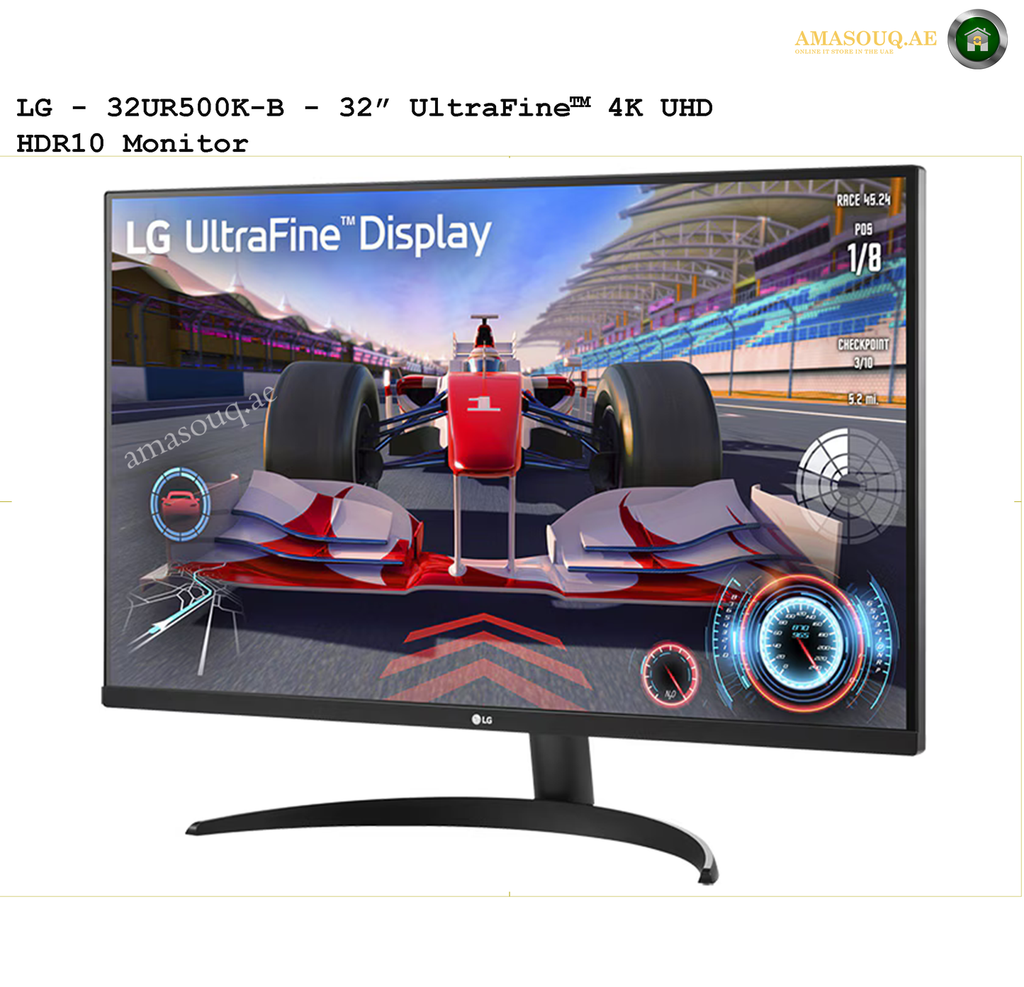 LG 4K UHD VA Panel, Speakers - LG 32UR500K-B  / 32"