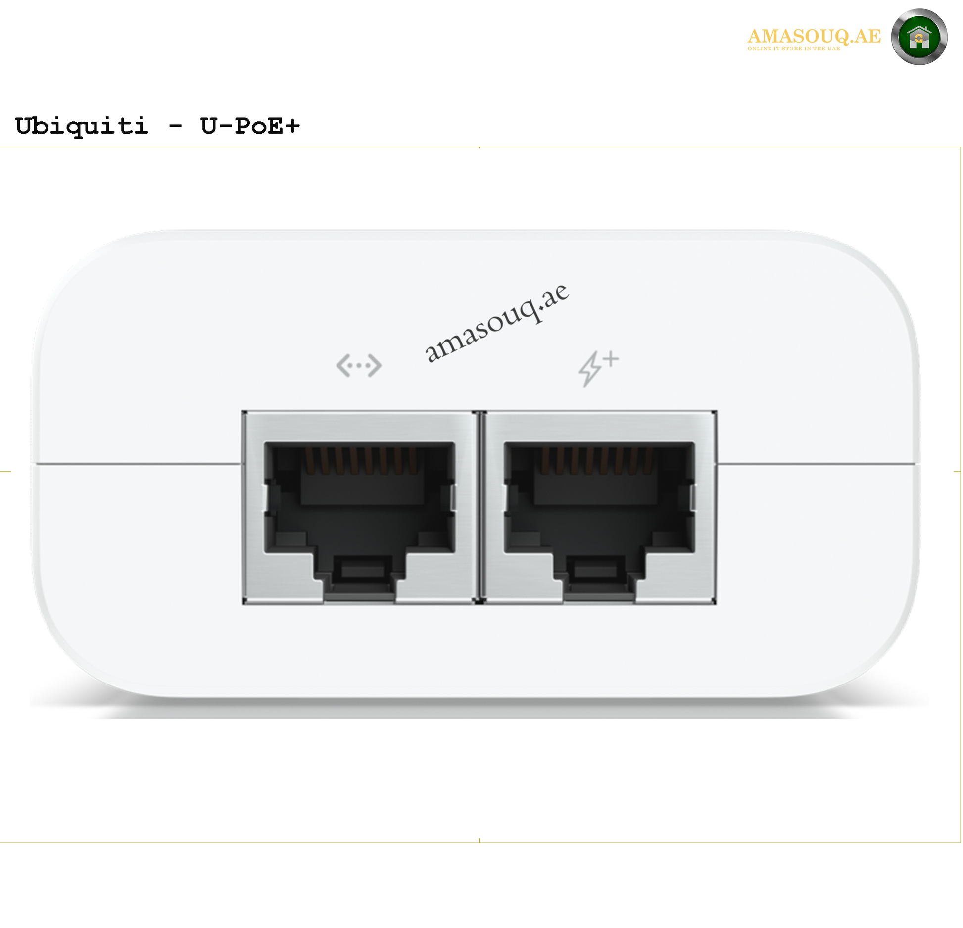 Ubiquiti - PoE+ Adapter (30W) - U-POE-at | AMASOUQ.AE 4