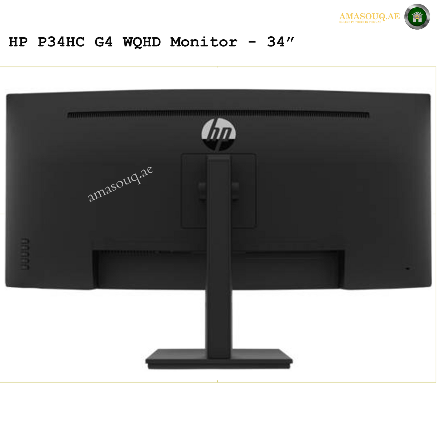 HP P34hc G4 - 34" | AMASOUQ.AE BACK VIEW