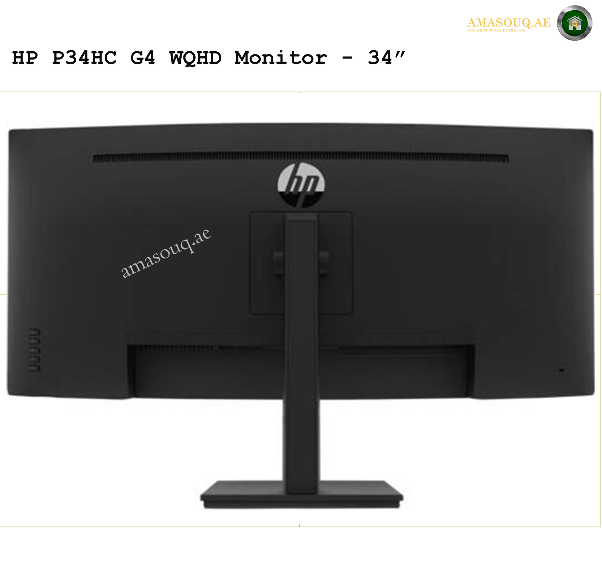 HP P34hc G4 - 34" | AMASOUQ.AE BACK VIEW