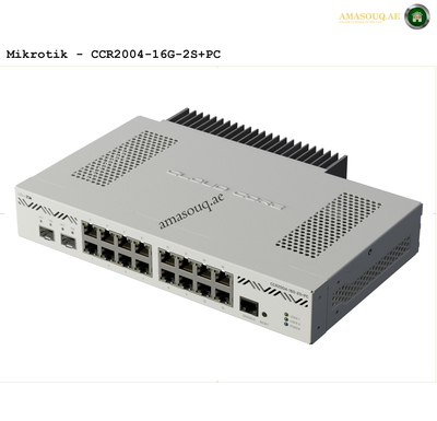 MikroTik CCR2004-16G-2S+PC Router | AMASOUQ.AE TOP VIEW